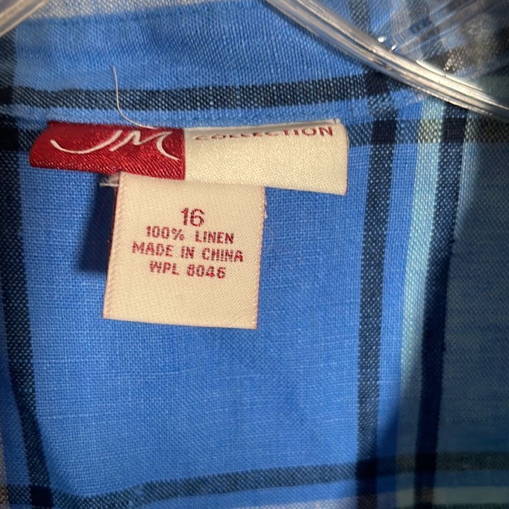 JM Collections Button Down Long Sleeve Shirt - Picture 3 of 4